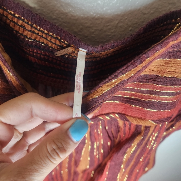 Free people Harem Lurex Jumpsuit size S - Picture 4 of 8